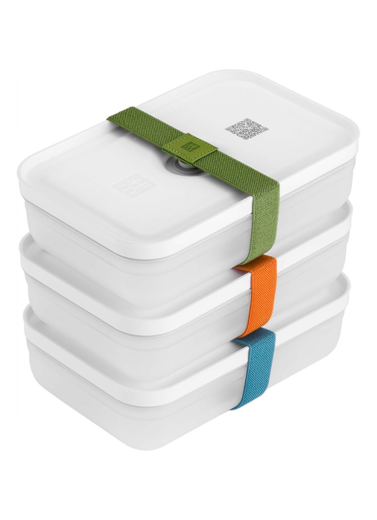 undefined - Fresh & Save vacuüm lunchbox set van 3 - Wit