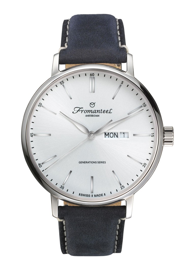 Fromanteel - Generations Day Date horloge GS-0801-022 - Zilver