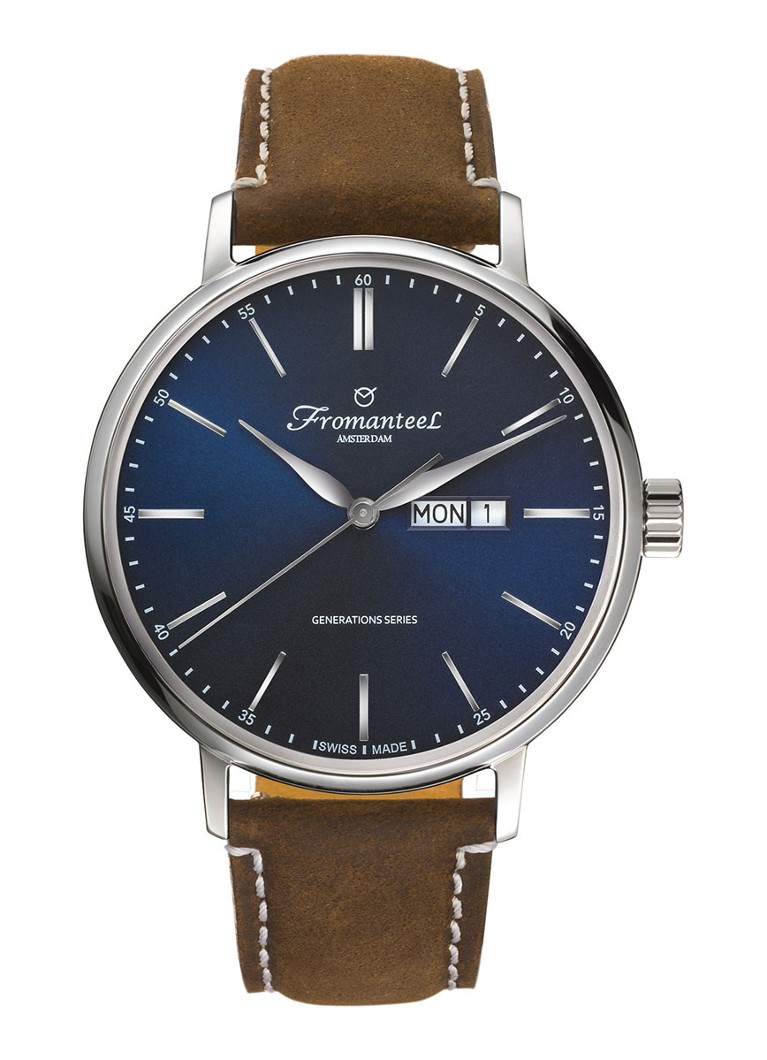 Fromanteel - Generations Day Date horloge GS-0802-014 - Bruin