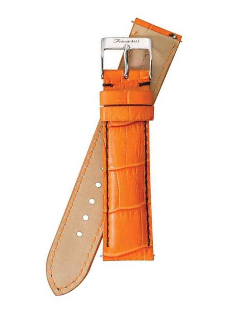 Fromanteel - Horlogeband Calf Leather Orange Croco S-008 - null