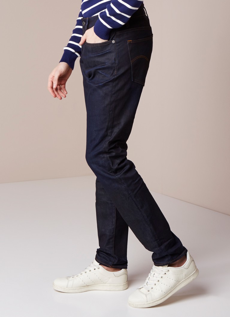 RAW 3301 slim fit jeans met stretch • Indigo • de Bijenkorf