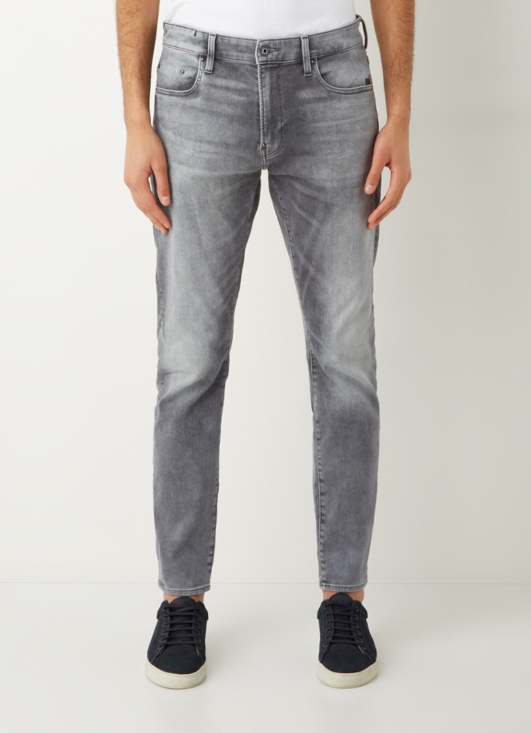 G-Star RAW - Revend skinny jeans met stretch en gekleurde wassing - Middengrijs