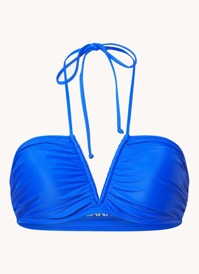 Ganni Bikinitop met uitneembare vulling • Kobaltblauw • de Bijenkorf