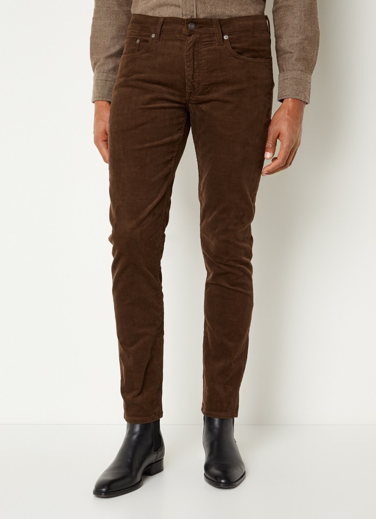 Gant - Hayes slim fit jeans van corduroy - Bruin