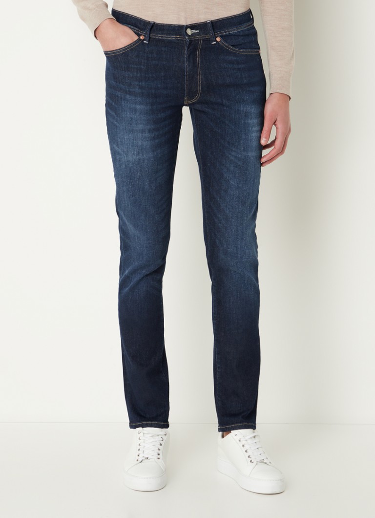 Gant - Maxen slim fit jeans met stretch - Donkerblauw