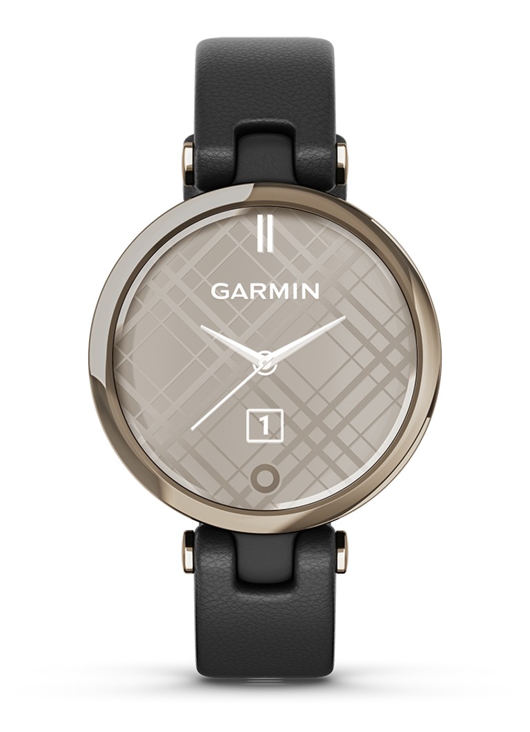 Garmin - Lily Cream Gold smartwatch 35 mm - Zwart
