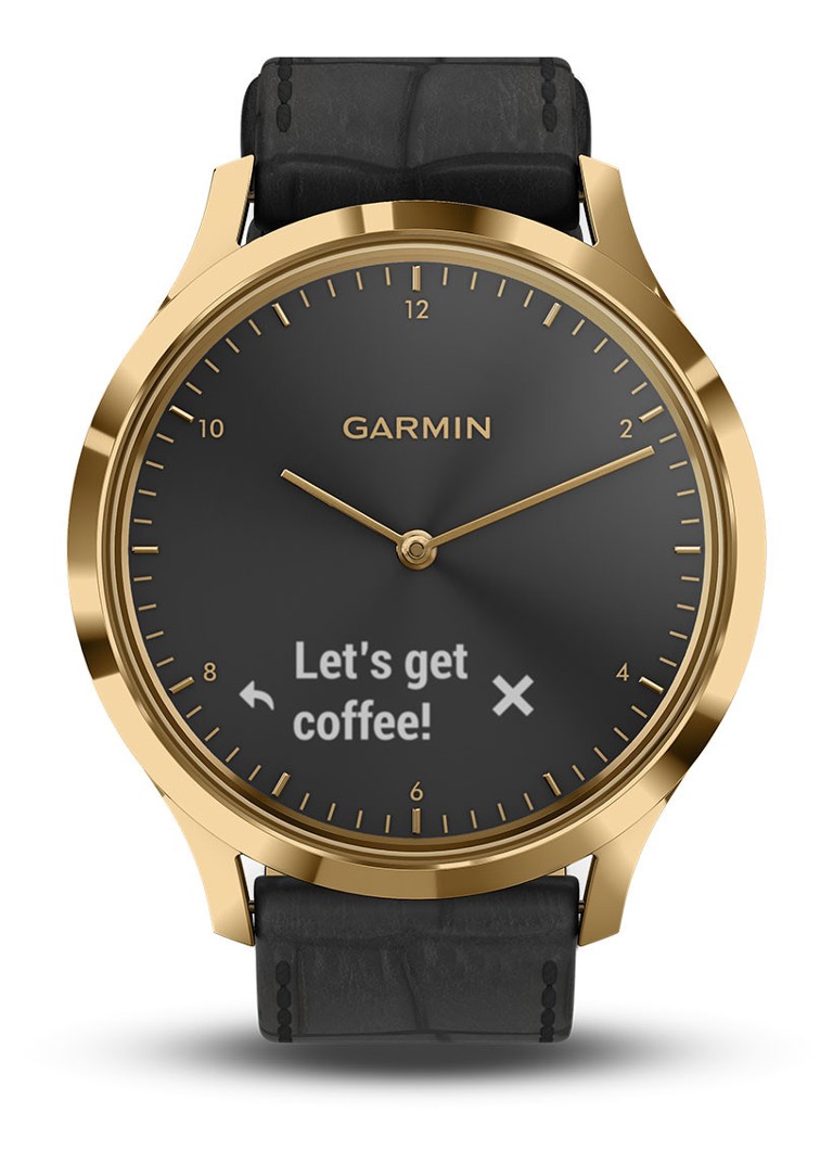 landelijk Ambient Toegangsprijs Garmin Vivomove HR Premium horloge 010-01850-AC • Zwart • de Bijenkorf