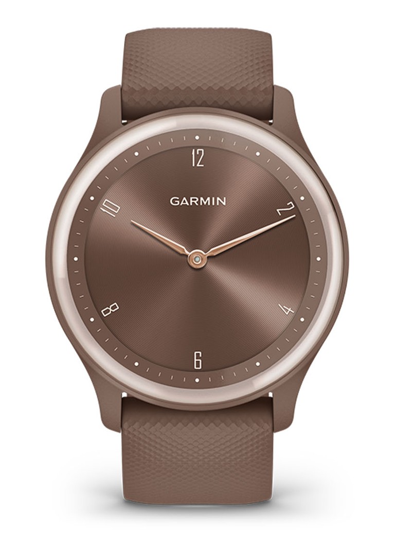 Garmin - Vivomove Sport hybride smartwatch 010-02566-02 - Donkerbruin
