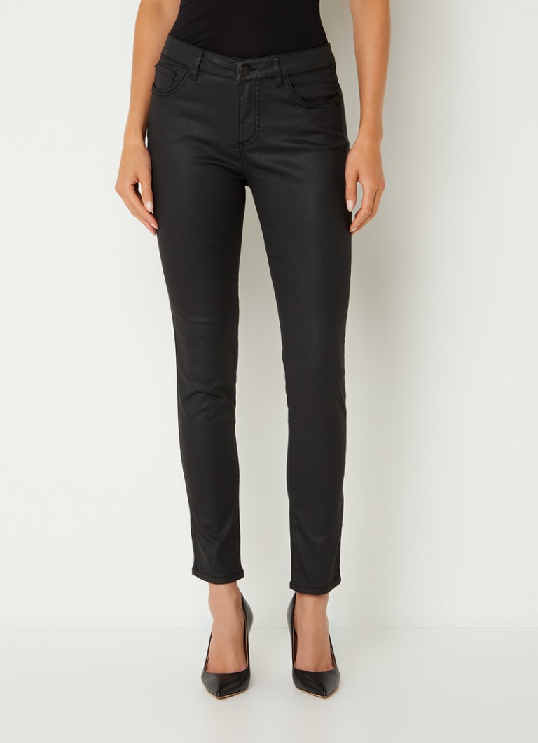 rode high waist broek