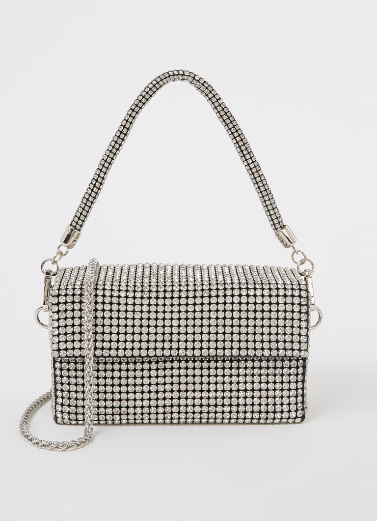 Giarité - Rio handtas met strass  - Zilver