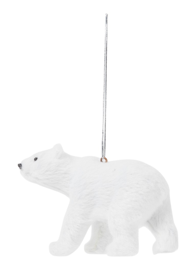 Gisela Graham Polar Bear kersthanger 10 cm • Wit • de Bijenkorf