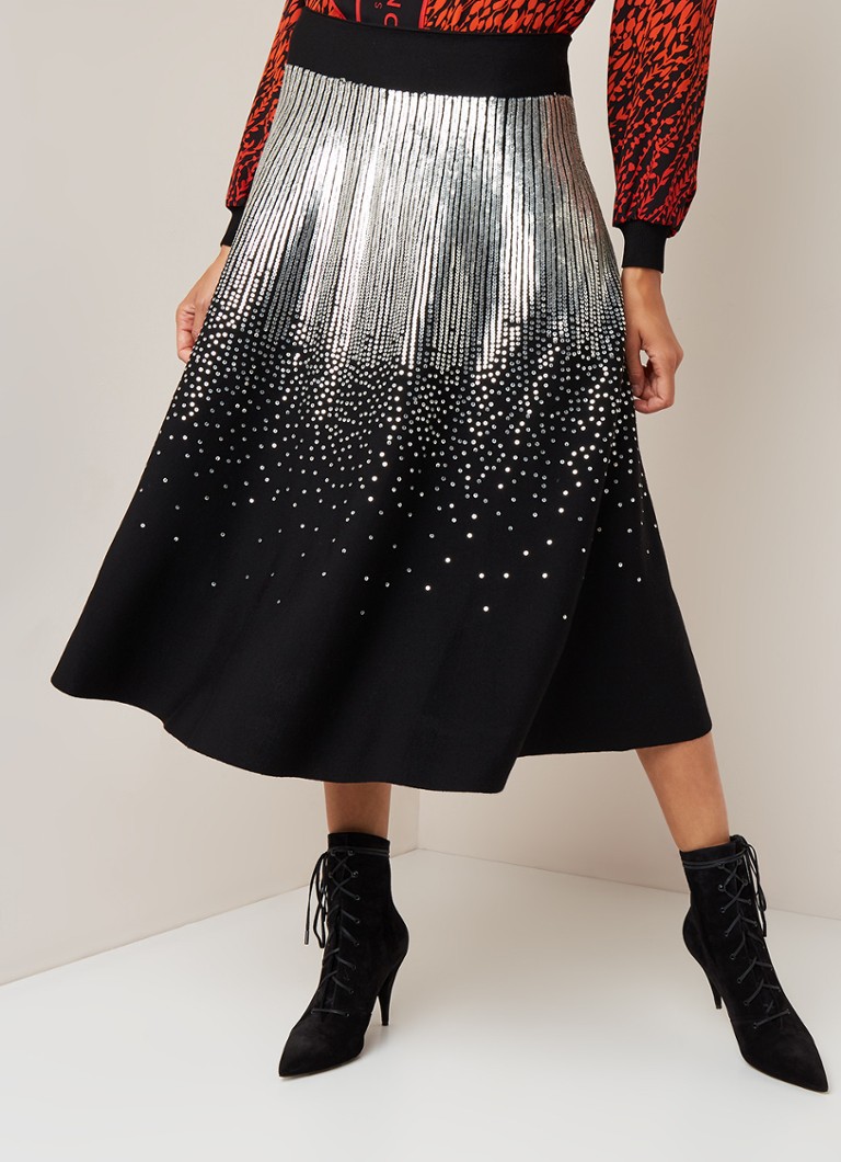 Givenchy - A-lijn rok met pailletten - Zwart