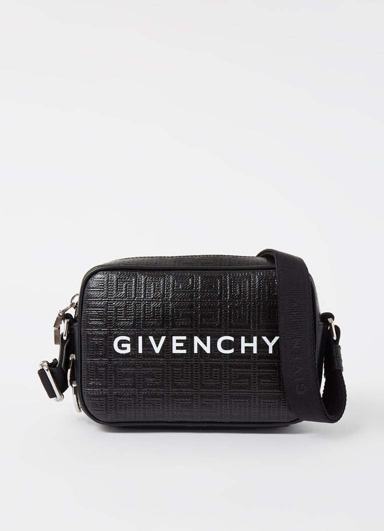 Givenchy - Crossbodytas van canvas met logoprint - Zwart