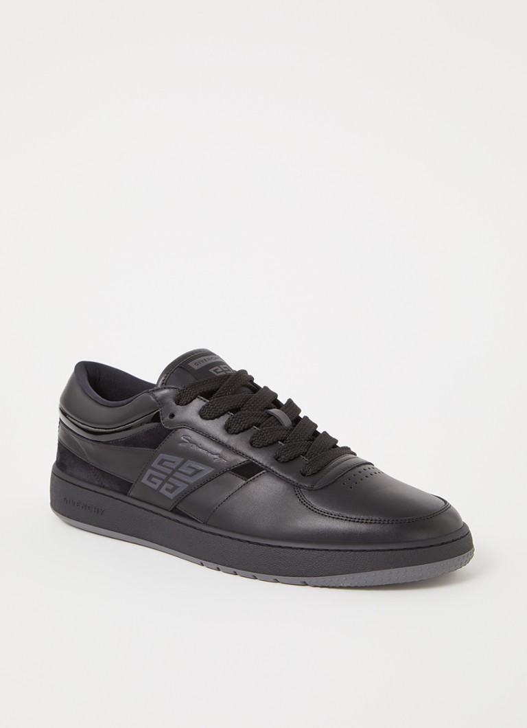 Givenchy - G Move sneaker van kalfsleer met suède details - Zwart
