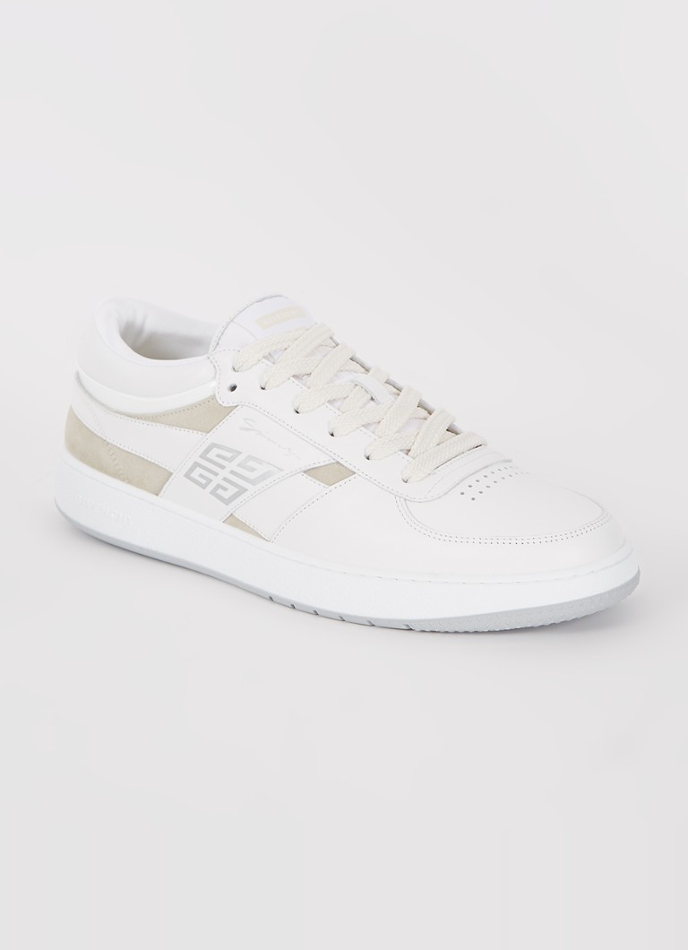Givenchy - G Move sneaker van kalfsleer met suède details - Wit