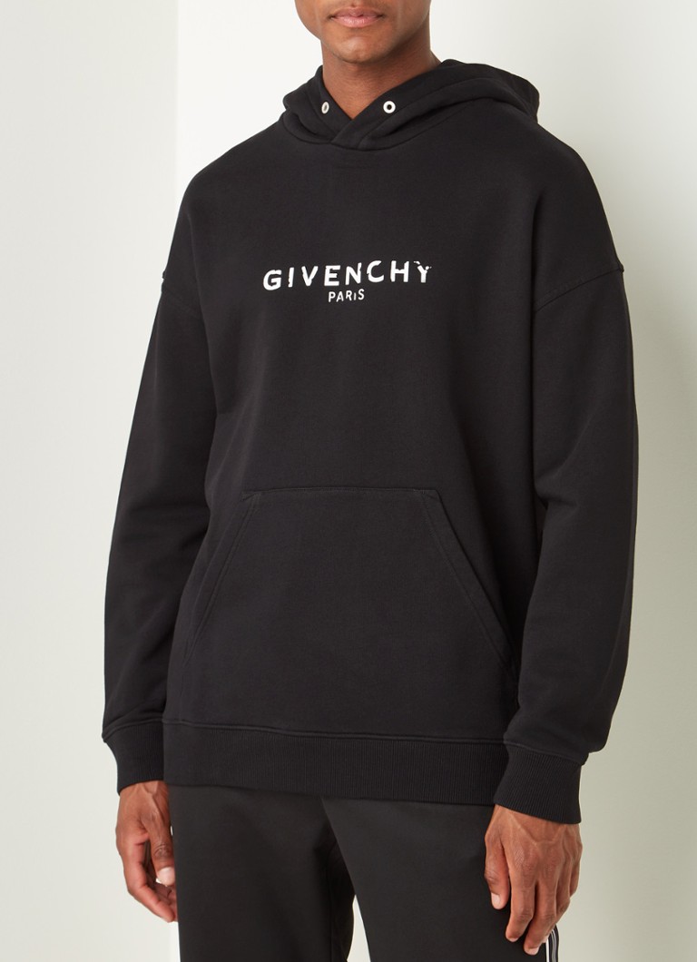 Givenchy Hoodie  met logoprint  Zwart  de  Bijenkorf