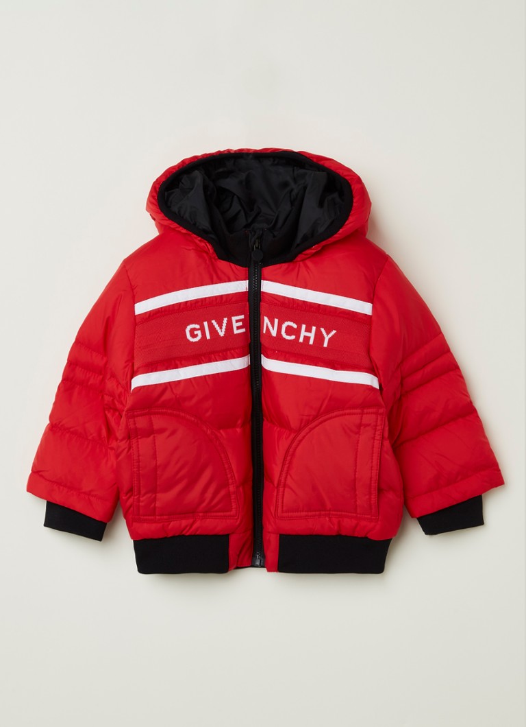 Beugel Ongelijkheid Electrificeren Givenchy Puffer jas met logoprint en donsvulling • Rood • de Bijenkorf