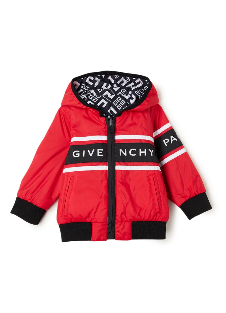 herten Verstrooien steekpenningen Givenchy Reversible jas met logoprint • Rood • de Bijenkorf