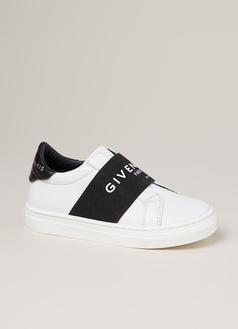Aanzetten Slager volume Givenchy Sneaker van leer met logoband • Wit • de Bijenkorf