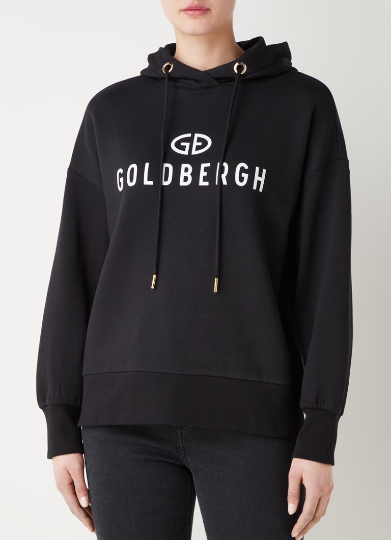 Goldbergh - Sari hoodie met logoprint - Zwart