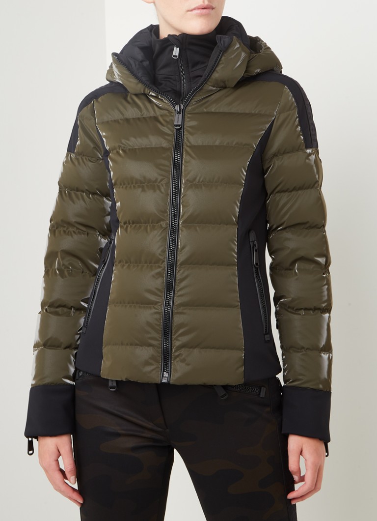 Goldbergh Strong skijas met uitneembare sneeuwvanger • Olijfgroen • de