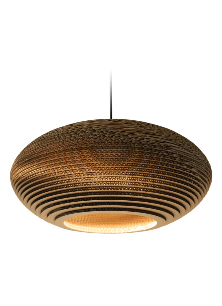 Graypants - Disc hanglamp medium 58 x 38 cm - Bruin