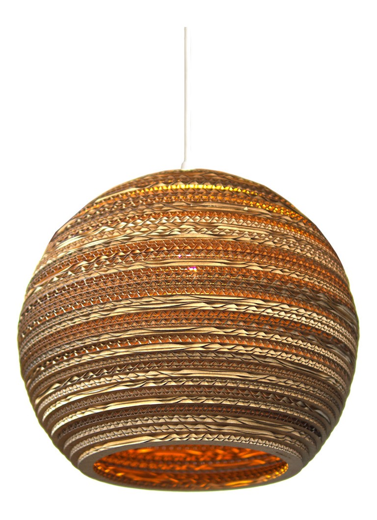 Graypants - Moon hanglamp medium 31 x Ø36 cm - Bruin