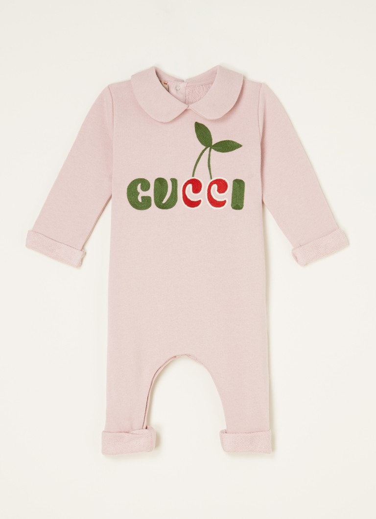 Onhandig jas Lastig Gucci Babypak met kraag en logoborduring • Oudroze • de Bijenkorf