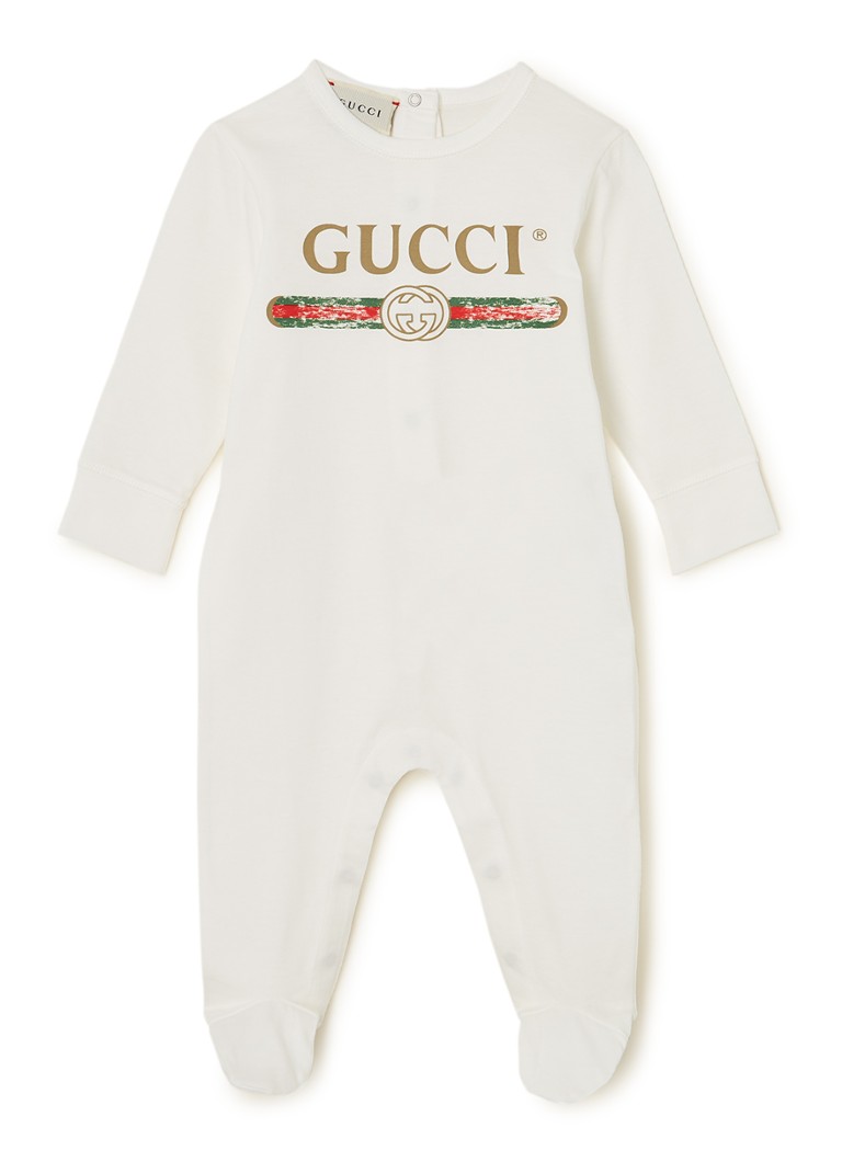 Gucci - Babypak met logoprint  - Wit