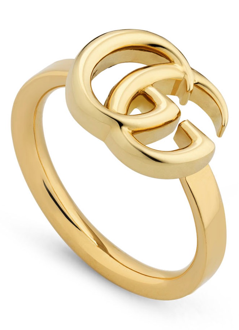 honderd Trouwens ontwerper Gucci GG Running ring van 18 karaat geelgoud • Goud • de Bijenkorf