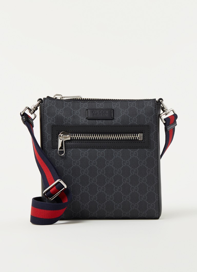 Leger Magazijn Preventie Gucci Messenger Small schoudertas van canvas met logoprint • Zwart • de  Bijenkorf