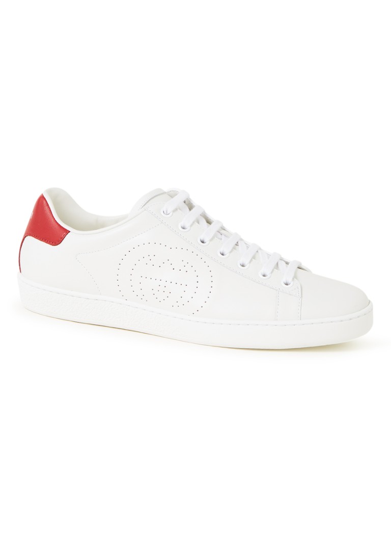 Gucci - New Ace sneaker van leer - Gebroken wit