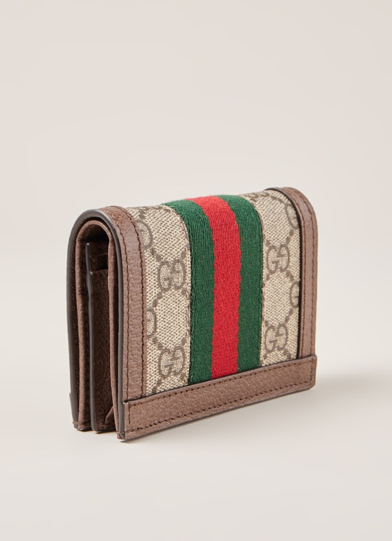 Gucci Ophelia portemonnee met leren details • Bruin • de