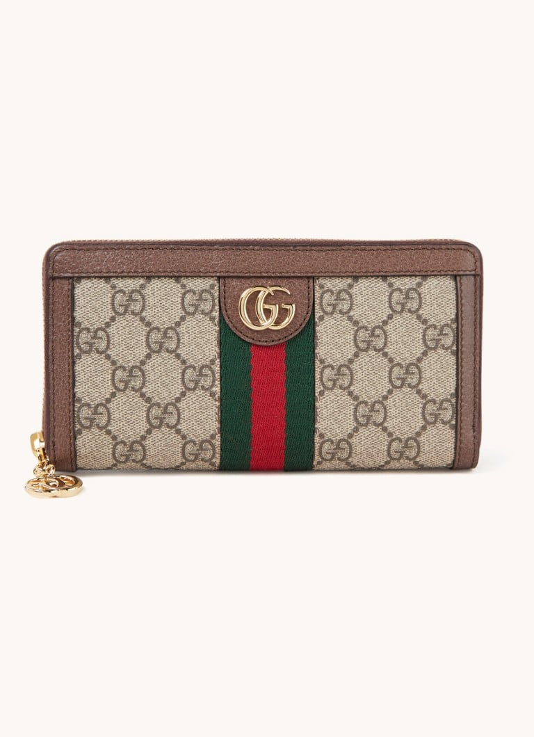 incompleet Psychologisch pk Gucci Ophelia portemonnee met leren details • Bruin • de Bijenkorf