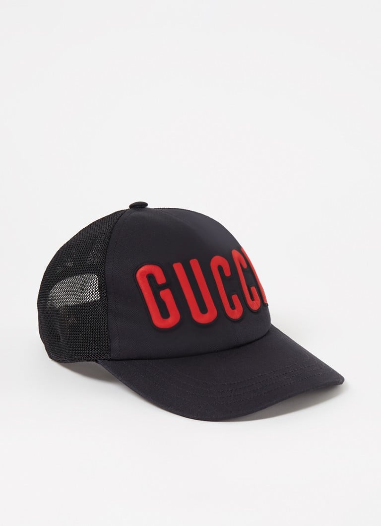 Gucci - Pet met logoborduring - Zwart