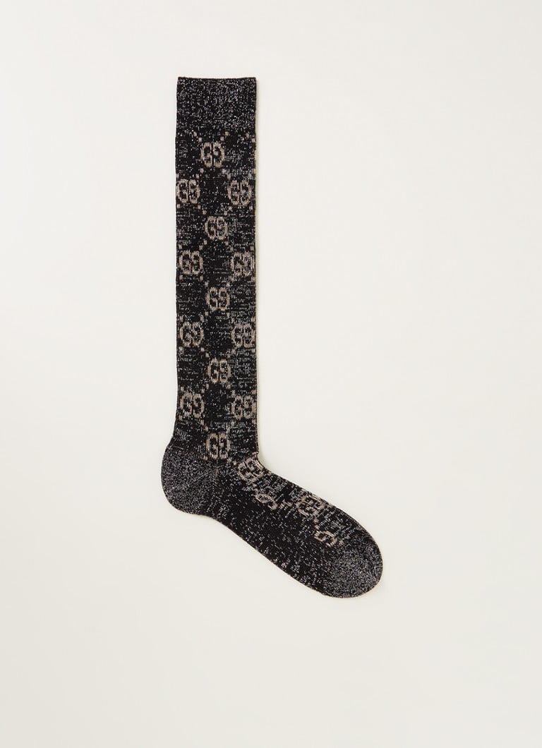 Gucci - Sokken met logoprint en lurex - Zwart