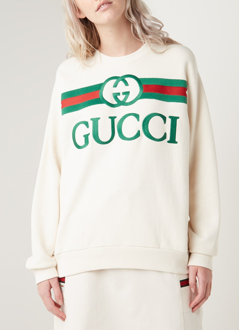 Gucci Sweater met logoborduring • • de Bijenkorf