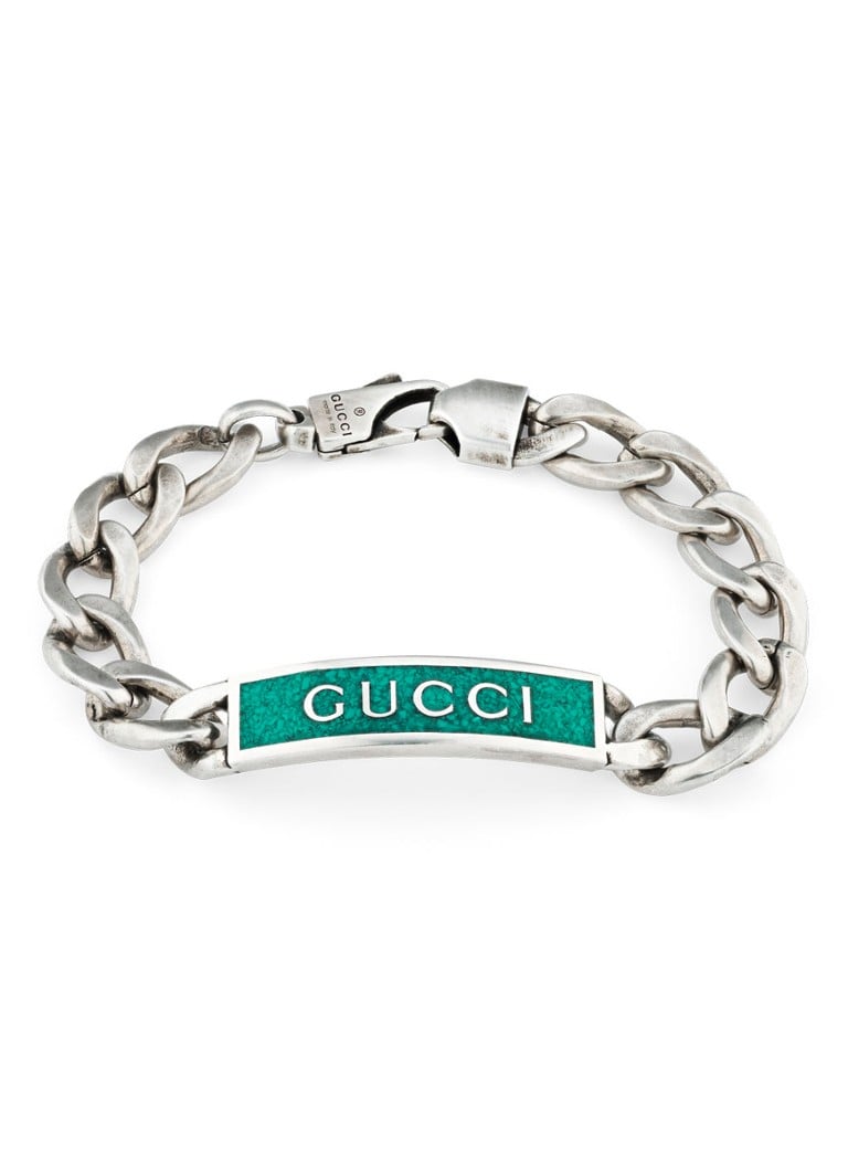 boog kop stel je voor Gucci Tag armband van zilver • Zilver • de Bijenkorf