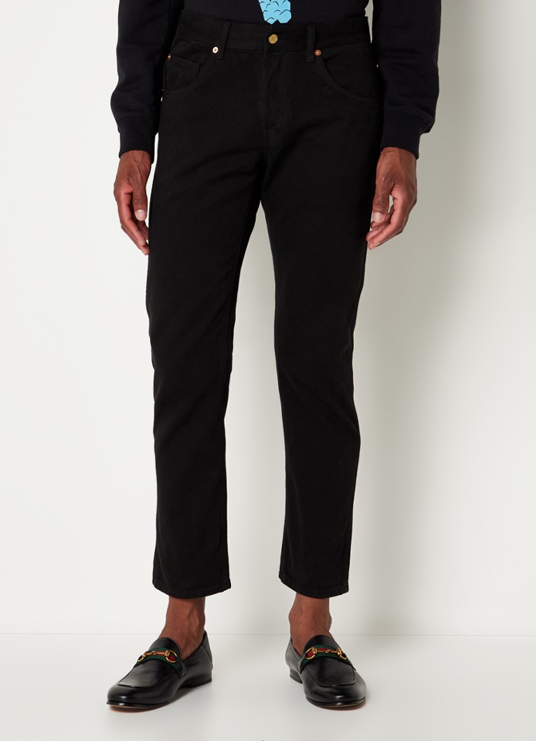 Gucci - Tapered cropped jeans met gekleurde wassing  - Zwart