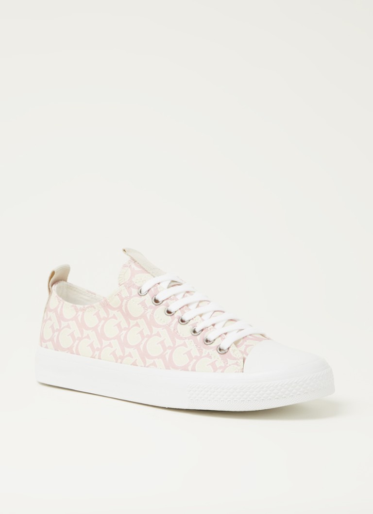 GUESS - Ederla sneaker met logoprint - Beige