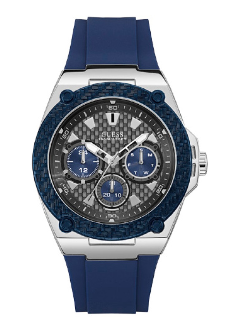 GUESS - Legacy horloge W1049G1 - Donkerblauw