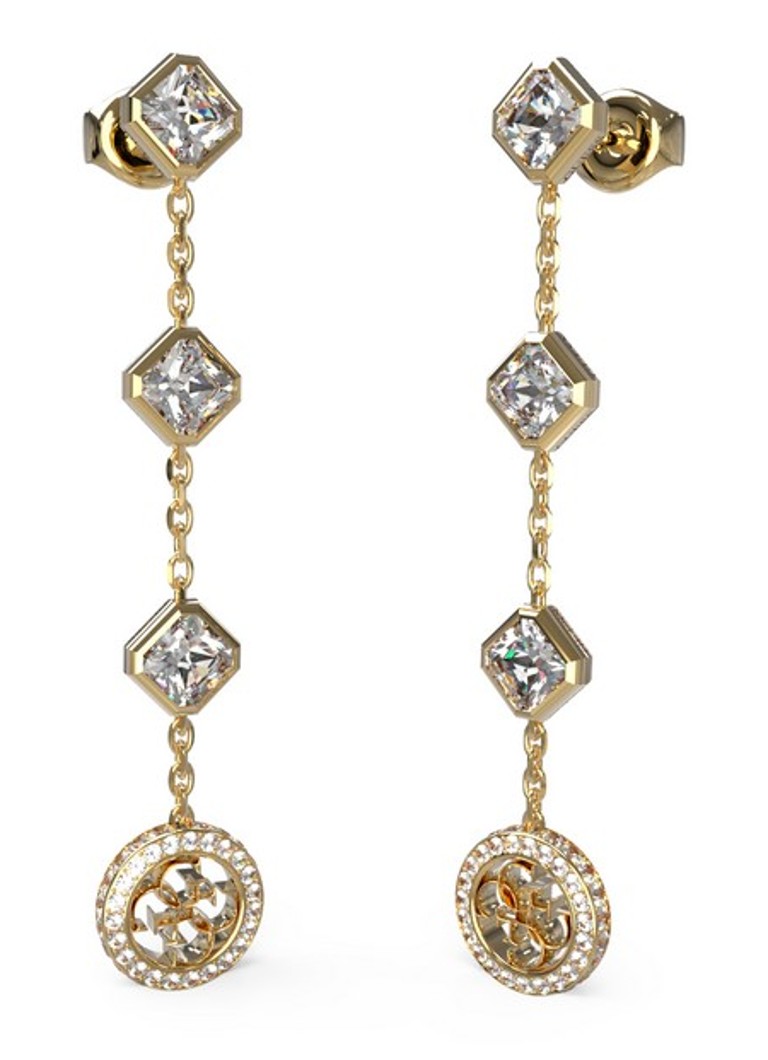 GUESS - Oorstekers met kristal JUBE04157JWYGT-U - Goud
