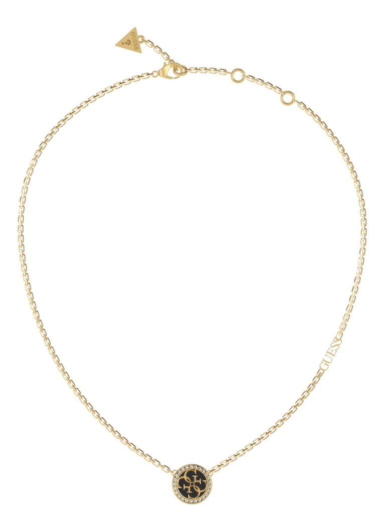 GUESS - Schakelketting met logo en kristal JUBN02146JWYGBKT-U - Goud