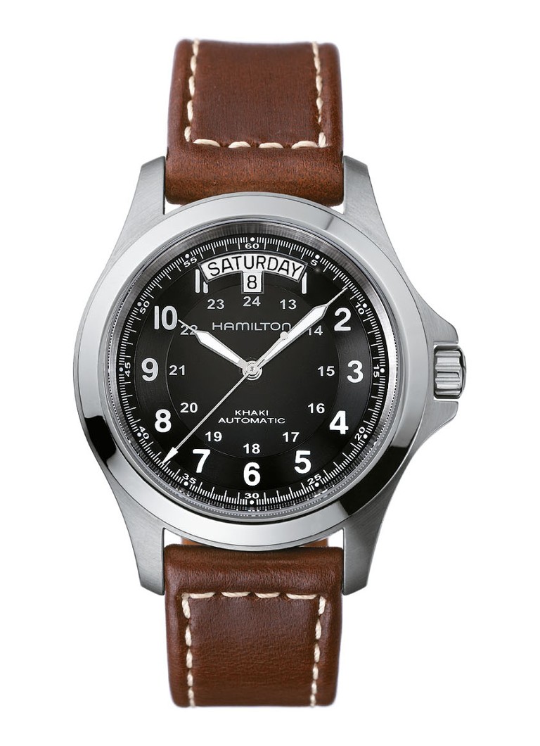 Hamilton - King horloges H64455533 - Bruin