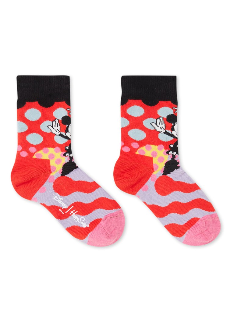 Happy Socks Disney Minnie Time sokken met print • Rood • de Bijenkorf