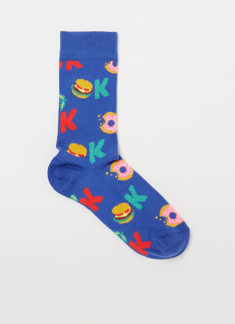 Happy Socks - Its Ok sokken met print - Blauw