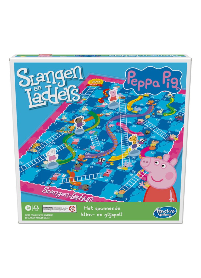 Hasbro - Slangen en ladders: Peppa Pig-editie bordspel - Multicolor