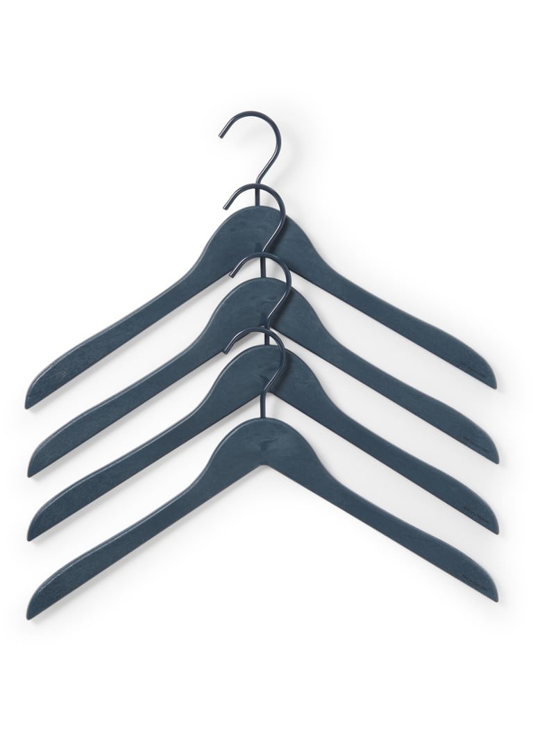 Hay Coat Hanger set van 4 • Blauwgrijs • Bijenkorf