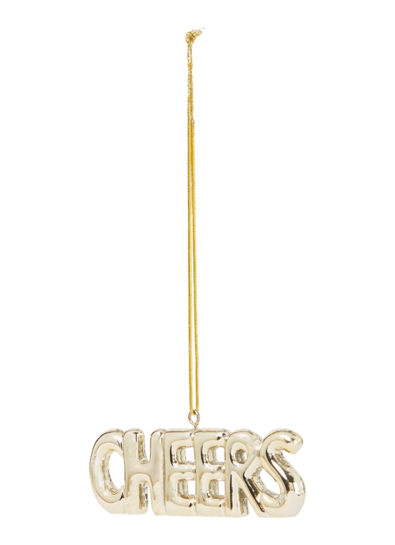 HD Collection - Cheers kersthanger 9 cm - Goud