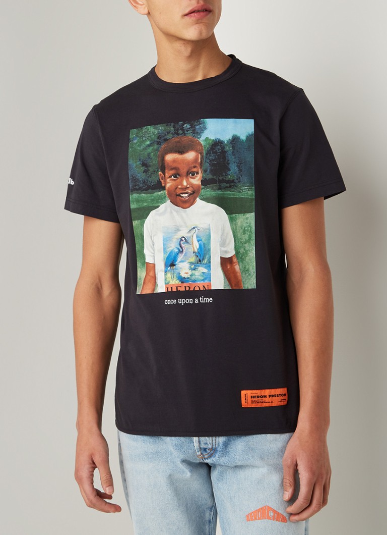 Heron Preston Baby Heron T-shirt met frontprint • Zwart • de Bijenkorf